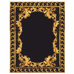 Casa Padrino Luxus Barock Wollteppich Schwarz / Gold - Verschiedene Gr��en