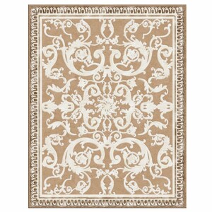 Casa Padrino Luxus Barock Wohnzimmer Wollteppich Braun - Verschiedene Gr��en