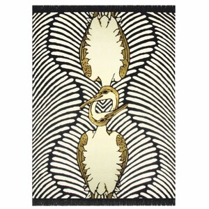 Casa Padrino Luxus Teppich St�rche Creme / Beige / Wei� / Schwarz - Verschiedene Gr��en