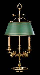 Casa Padrino Luxus Barock Tischleuchte Franzsisches Gold / Antik Grn  38 x H. 83 cm - Prunkvolle Barockstil Schreibtischleuchte - Edel & Prunkvoll - Luxus Qualitt - Made in Italy