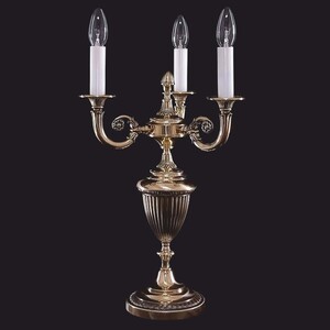 Casa Padrino Luxus Barock Tischleuchte / Schreibtischleuchte Bronze H. 60 cm
