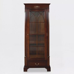 Casa Padrino Luxus Barock Vitrine Dunkelbraun H. 189 cm - Barock M�bel