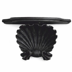 Casa Padrino Luxus Barock Wandkonsole Antik Schwarz - Wanddeko - Made in Italy