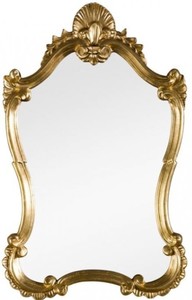 Casa Padrino Luxus Barock Wandspiegel Gold 46 x 5 x H. 73 cm - Wohnzimmer Spiegel - Garderoben Spiegel - Prunkvoller Spiegel im Barockstil