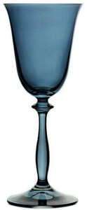 Casa Padrino Luxus Barock Weiweinglas 6er Set Blau  8,5 x H. 21 cm - Handgefertigte Weinglser - Hotel & Restaurant Accessoires - Luxus Qualitt