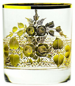 Casa Padrino Luxus Barock Whisky Glas 6er Set Gold  8 x H. 9 cm - Handgefertigte und handgravierte Whiskyglser - Hotel & Restaurant Accessoires - Luxus Qualitt