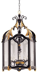 Casa Padrino Luxus Barock Wohnzimmer Hngeleuchte Schwarz / Gold 50 x 50 x H. 90 cm - Handgefertigte Barockstil Pendelleuchte - Luxus Qualitt - Made in Italy - Edel & Prunkvoll