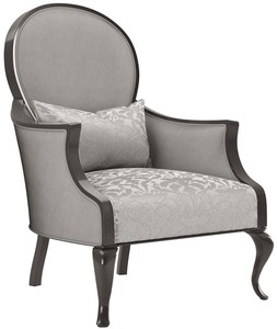 Casa Padrino Luxus Barock Wohnzimmer Sessel mit elegantem Muster Silber / Grau / Schwarz 80 x 70 x H. 103 cm - Wohnzimmer Mbel im Barockstil