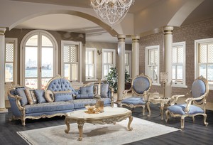 Casa Padrino Luxus Barock Wohnzimmer Set - 1 Chesterfield Sofa & 1 Couchtisch & 2 Salon Sthle & 1 Beistelltisch - Barock Wohnzimmermbel