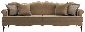 Casa Padrino Luxus Barock Wohnzimmer Sofa Khaki 245 x 90 x H. 95 cm - Wohnzimmer Mbel im Barockstil - Edel & Prunkvoll