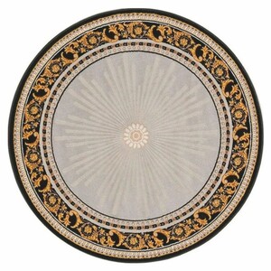 Casa Padrino Luxus Barock Wohnzimmer Teppich Grau / Schwarz / Beige - Verschiedene Gr��en