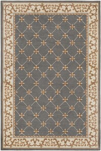 Casa Padrino Luxus Barock Wohnzimmer Teppich Grau / Creme / Braun - Verschiedene Gr��en