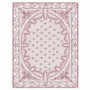 Casa Padrino Luxus Barock Wollteppich Pink / Wei� - Verschiedene Gr��en
