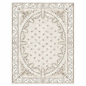 Casa Padrino Luxus Barock Wollteppich Beige - Rechteckiger Wollteppich - Verschiedene Gr��en