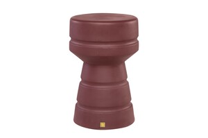 Casa Padrino Luxus Beistelltisch / Hocker Bordeauxrot  30,5 x H. 48 cm - Beistelltisch aus Faserbeton in Form eines Schach-Bauern, auch als Sitzhocker nutzbar - Luxus M�bel