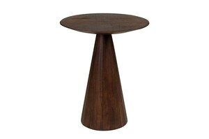 Casa Padrino Luxus Beistelltisch Congo Braun  50 x H. 60 cm - Runder Massivholz Beistelltisch mit skulpturalem Fu� - Luxus M�bel