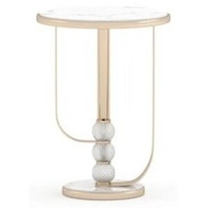 Casa Padrino Luxus Beistelltisch Mittel Creme / Beige - Hochwertige Verarbeitung - Moderne Wohnzimmer M�bel - Luxus Qualit�t