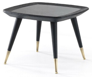 Casa Padrino Luxus Beistelltisch Schwarz / Gr�n / Antik Messing 60 x 60 x H. 44 cm - Quadratischer Tisch mit Marmorplatte - Wohnzimmer M�bel - Hotel M�bel - Luxus M�bel