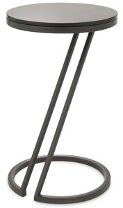 Casa Padrino Luxus Beistelltisch Rotguss / Grau  36 x H. 60 cm - Edelstahl Tisch mit Glasplatte - Wohnzimmer M�bel - Luxus M�bel - Luxus Einrichtung - Luxus Interior