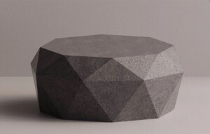 Casa Padrino Luxus Beton Couchtisch Anthrazit 86 cm - Wohnzimmer & Garten M�bel