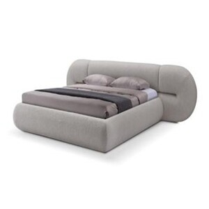 Casa Padrino Luxus Bett Schwarz 241 x 328 x H. 85.5 cm - Bett mit Stoffbezug - Moderne Schlafzimmer M�bel - Luxus Qualit�t