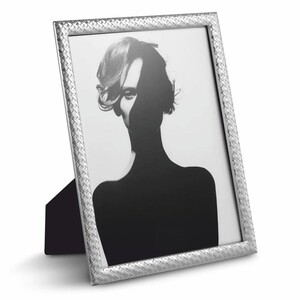 Casa Padrino Luxus Metall Bilderrahmen Silber H. 28 cm - Deko Accessoires