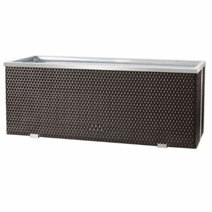 Casa Padrino Luxus Blumenk�bel Braun / Silber 98 cm - Garten & Terrassen Accessoires