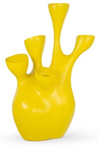 Casa Padrino Luxus Blumentopf Matt Gelb 135 x 85 x H. 200 cm