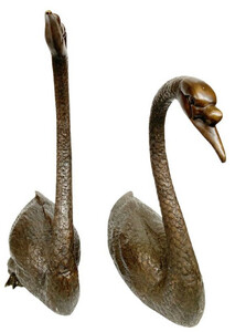 Casa Padrino Luxus Bronze Deko Skulpturen Schw�ne Bronzefarben - Bronze Dekofiguren - Luxus Hotel & Restaurant Deko Accessoires