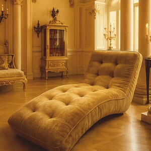Casa Padrino Luxus Chaiselongue / Relax Liege Gold 170 cm - Luxus M�bel