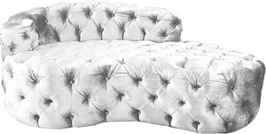 Casa Padrino Luxus Chesterfield Samt Chaiselongue - Verschieden Farben - Chesterfield Wohnzimmer Mbel