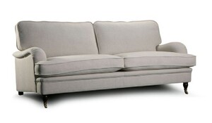 Casa Padrino Luxus Chesterfield Sofa Fox 275 x 125 x H. 92 cm - Elegantes Wohnzimmer Sofa mit Echtleder - Chesterfield Wohnzimmer M�bel