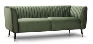 Casa Padrino Luxus Chesterfield Sofa Kenedy 190 x 100 x H. 120 cm - Elegantes Wohnzimmer Sofa mit Echtleder - Chesterfield Wohnzimmer M�bel