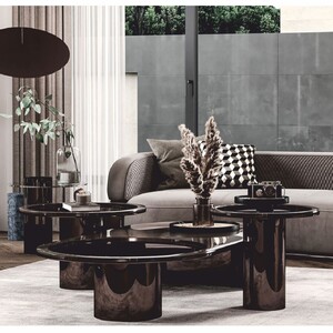 Casa Padrino Luxus Couchtisch Grau / Bronze 150 cm - Hotel & Wohnzimmer M�bel