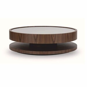 Casa Padrino Luxus Couchtisch mit Glasplatte Braun  120 cm - Wohnzimmer M�bel