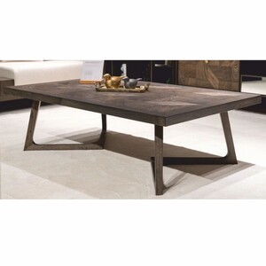 Casa Padrino Luxus Massivholz Couchtisch Braun 138 cm - Hotel & Wohnzimmer M�bel