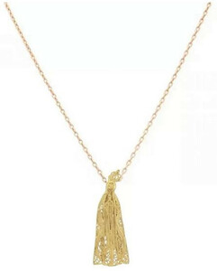 Casa Padrino Luxus Damen Halskette - Handgefertigte 9 Karat Gold Kette - Hochwertiger Damenschmuck - Luxus Damen Accessoires