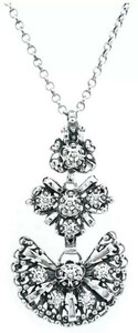 Casa Padrino Luxus Damen Halskette Silber - Edle Sterlingsilber Kette - Sterlingsilber Damenschmuck - Handgefertigter Damen Schmuck