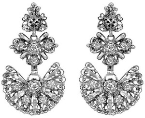 Casa Padrino Luxus Damen Ohrringe Silber - Elegante Sterlingsilber Ohrringe - Filigraner Damenschmuck - Handgefertigter Damen Ohrschmuck