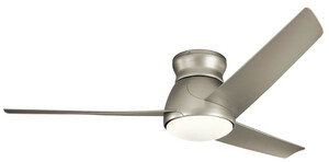 Casa Padrino Luxus Deckenventilator Silber 152 x H. 29 cm - Moderner dimmbarer Ventilator mit LED Beleuchtung und Fernbedienung - Luxus Accessoires