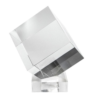 Casa Padrino Luxus Deko Acryl W�rfel mit Halterung 20 x 20 x H. 20 cm - Schreibtisch Deko - B�ro Deko - Wohnzimmer Deko - Luxus Qualit�t