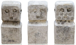 Casa Padrino Luxus Deko Antik Stil Naturstein Statuen 10er Set - Stein Skulpturen - Stein Figuren - Deko Accessoires - Schreibtisch Deko - Wohnzimmer Deko - Luxus M�bel