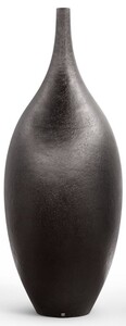 Casa Padrino Luxus Deko Blumentopf Matt Schwarz  78 x H. 200 cm - Garten Deko