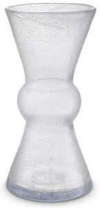 Casa Padrino Luxus Deko Glas Vase  18 x H. 37 cm - Mundgeblasene Blumenvase - Deko Accessoires - Luxus Kollektion