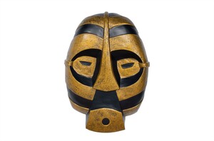 Casa Padrino Luxus Deko Objekt 110 x 25 x H. 160 cm - Gro�e Masken Skulptur Caton aus Fiberglas - Luxus Deko Accessoires