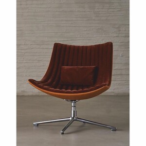 Casa Padrino Luxus Drehsessel Dunkelbraun / Braun / Silber - Wohnzimmer & Hotel M�bel