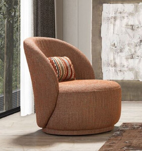 Casa Padrino Luxus Drehsessel Braun 75 x 90 x H. 85 cm - Wohnzimmer Sessel - Hotel Sessel - Wohnzimmer M�bel - Hotel M�bel - Luxus M�bel