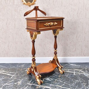 Casa Padrino Luxus Barock Dressboy Braun / Gold H. 130 cm - Made in Italy