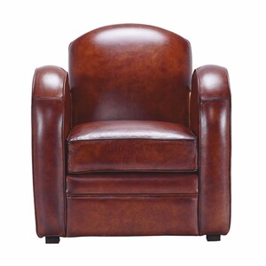 Casa Padrino Luxus Echtleder Sessel Braun / Schwarz - Echtleder M�bel