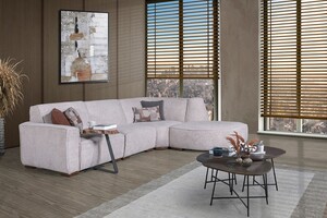 Casa Padrino Luxus Ecksofa Grau / Braun 290 x 215 cm - Wohnzimmer & Hotel M�bel